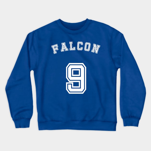 Falcon 9 Sporty Crewneck Sweatshirt by area-design